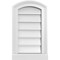 Ekena Millwork Arch Top Surface Mount PVC Gable Vent: Functional, w/ 2"W x 2"P Brickmould Sill Frame, 12"W x 20"H GVPAR12X2003SF - alternate 1